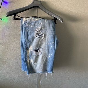 Men’s 38 True Religion Distressed Denim Shorts